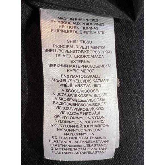 Lauren Ralph Lauren Black Military Jacket Womens Mandarin Collar Size XL - Picture 11 of 13